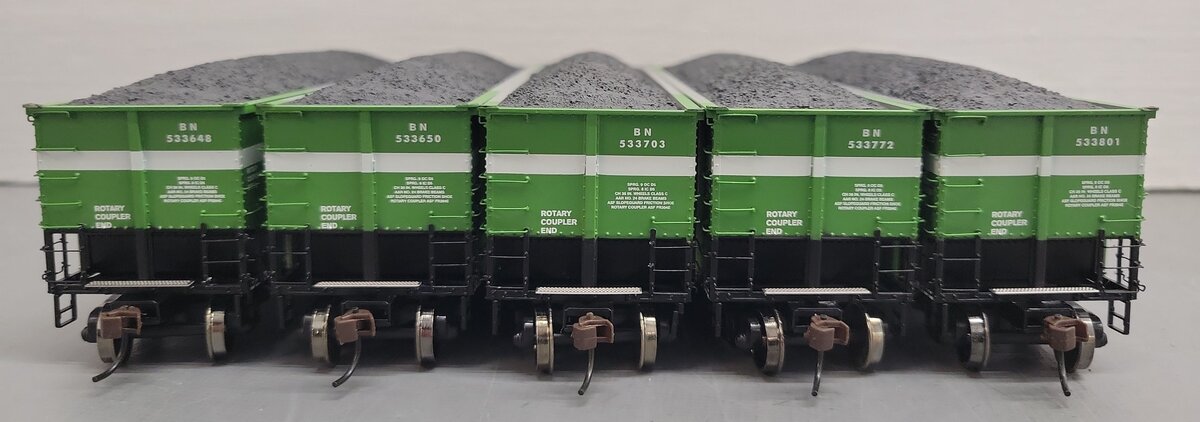 Athearn 93035 HO Scale BN #5 BethGon Coalporter Hopper (Pack of 5) LN/Box