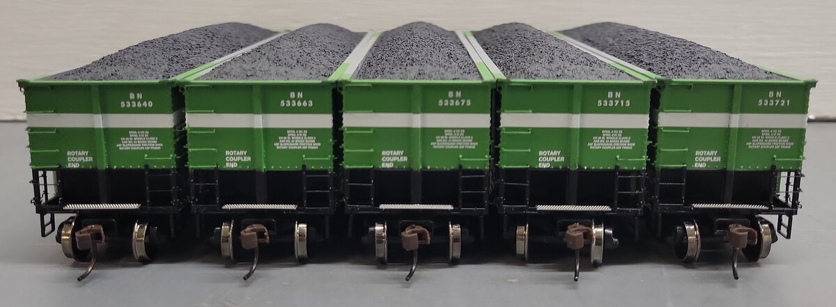 Athearn 93036 HO Scale BNSF BethGon Coalporter Hopper (Pack of 5) LN/Box