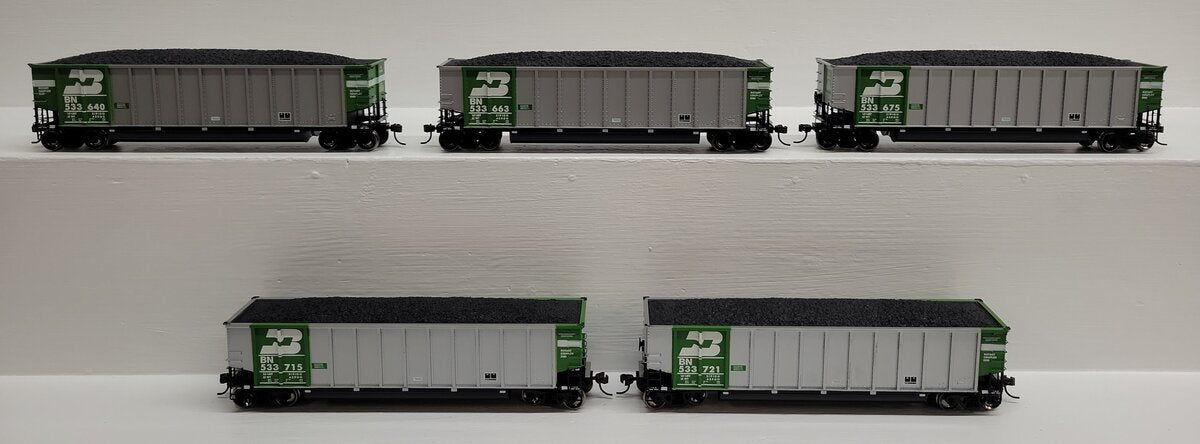 Athearn 93036 HO Scale BNSF BethGon Coalporter Hopper (Pack of 5) LN/Box