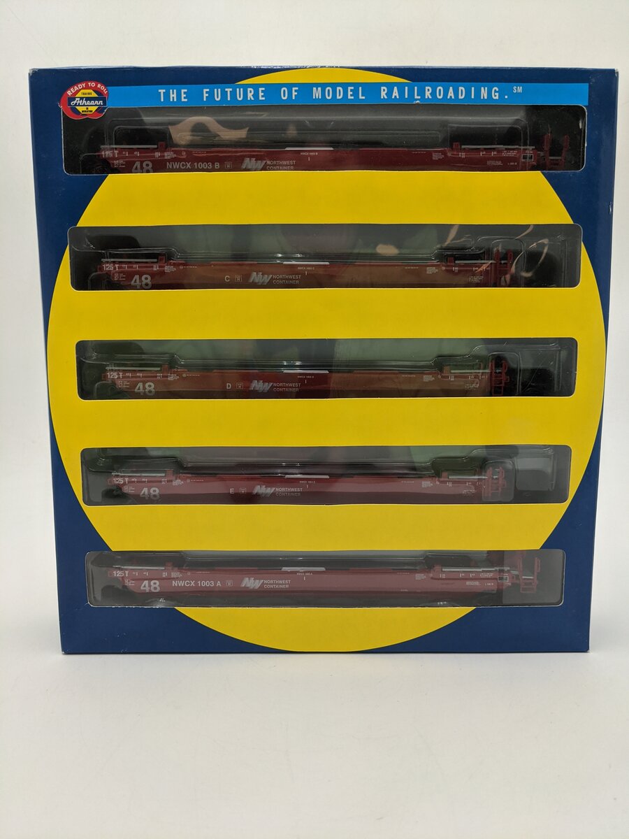 Athearn 92989 HO Scale NWCX Maxi III Well Car (Set Of 3) NIB