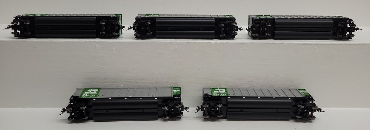 Athearn 93002 HO Scale Burlington Northern #2 NethGon Coalporter 5-Car Set EX/Box