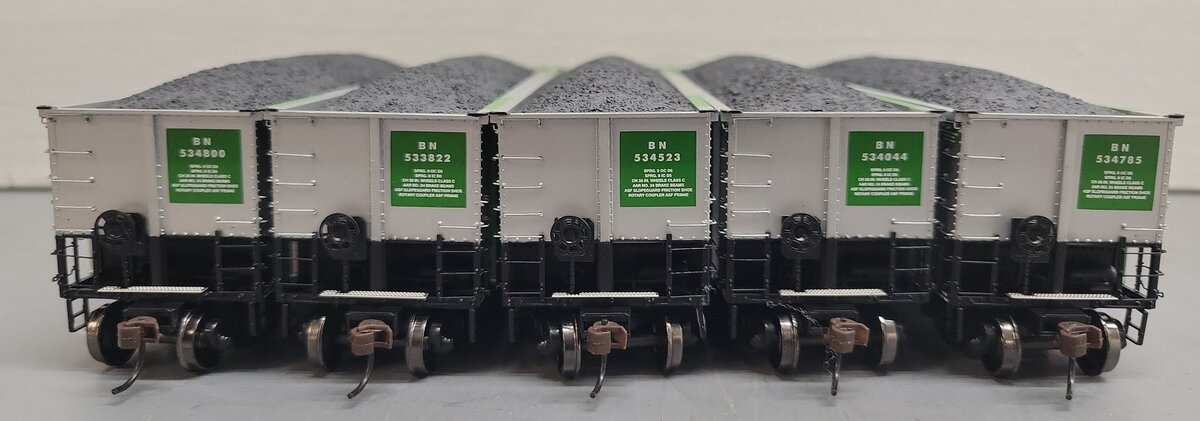 Athearn 93002 HO Scale Burlington Northern #2 NethGon Coalporter 5-Car Set EX/Box