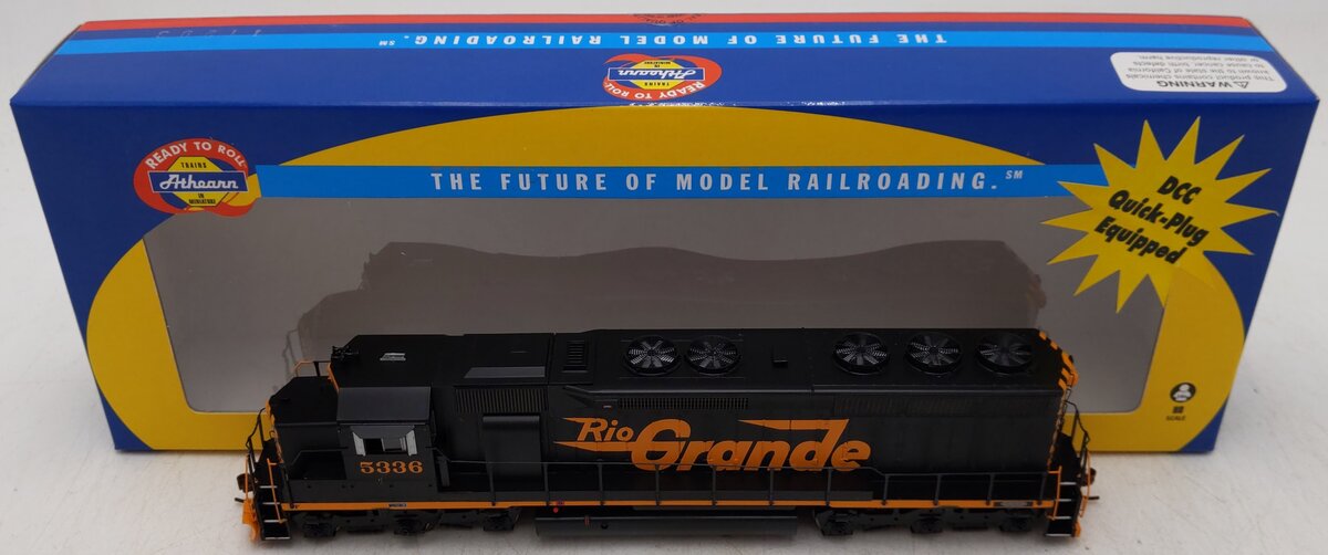 Athearn 98025 HO Denver & Rio Grande Western SD45 Diesel Locomotive #5336 EX/Box
