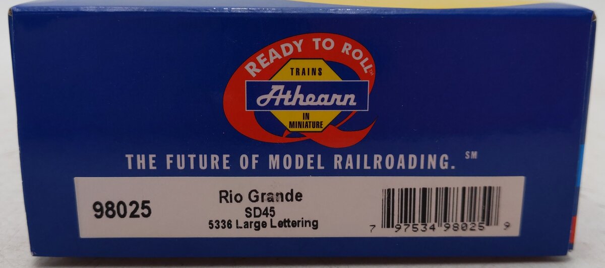 Athearn 98025 HO Denver & Rio Grande Western SD45 Diesel Locomotive #5336 EX/Box