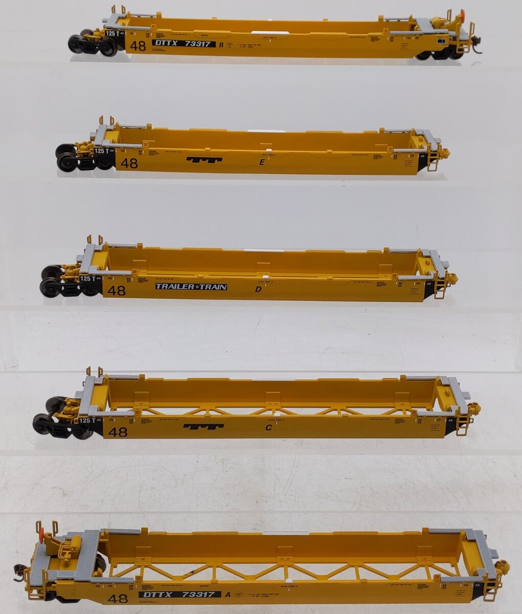 Athearn 15594 HO TT Maxi III Well Car Maxi III Well Car Ready-To-Run #73317 (5) LN/Box