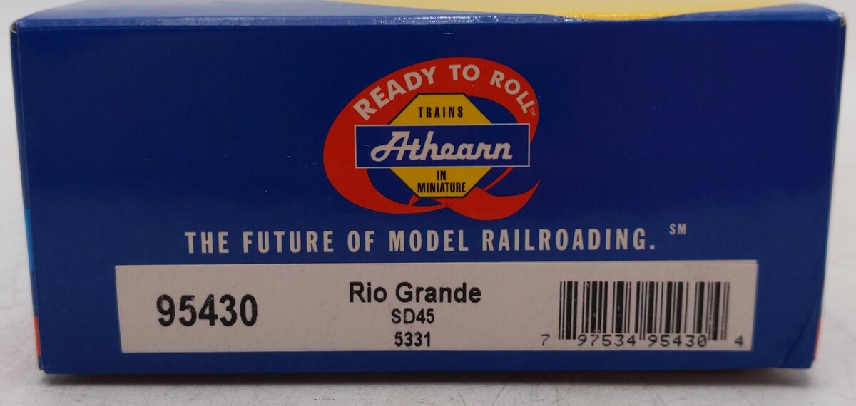 Athearn 95430 HO D&RGW RTR SD45 Diesel Locomotive #5331 EX/Box