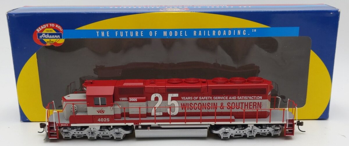 Athearn 80171 HO Scale Wisconsin & Southern SD40-2 Diesel Locomotive #4025 LN/Box