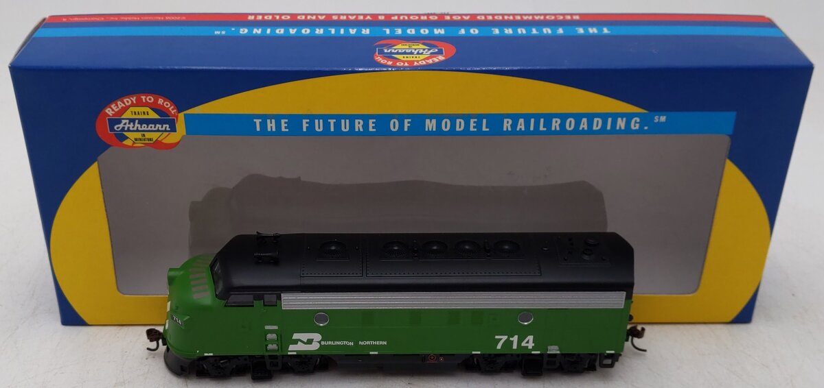 Athearn 80321 HO Burlington Northern Ready to Run F7A Diesel Locomotive #714 EX/Box
