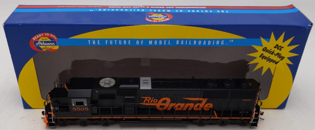 Athearn 80975 HO Scale Denver & Rio Grande Western SD50 Diesel Locomotive #5505 EX/Box