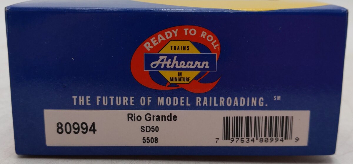 Athearn 80994 HO Rio Grande SD-50 Diesel Locomotive #5508 EX/Box