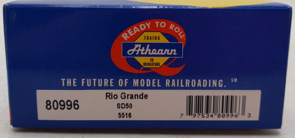 Athearn 80996 HO Rio Grande SD-50 Diesel Locomotive #5516 EX/Box