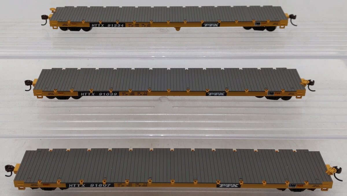 Athearn 98086 HO Scale TTX Corporation Flatcars (Set of 3) LN/Box