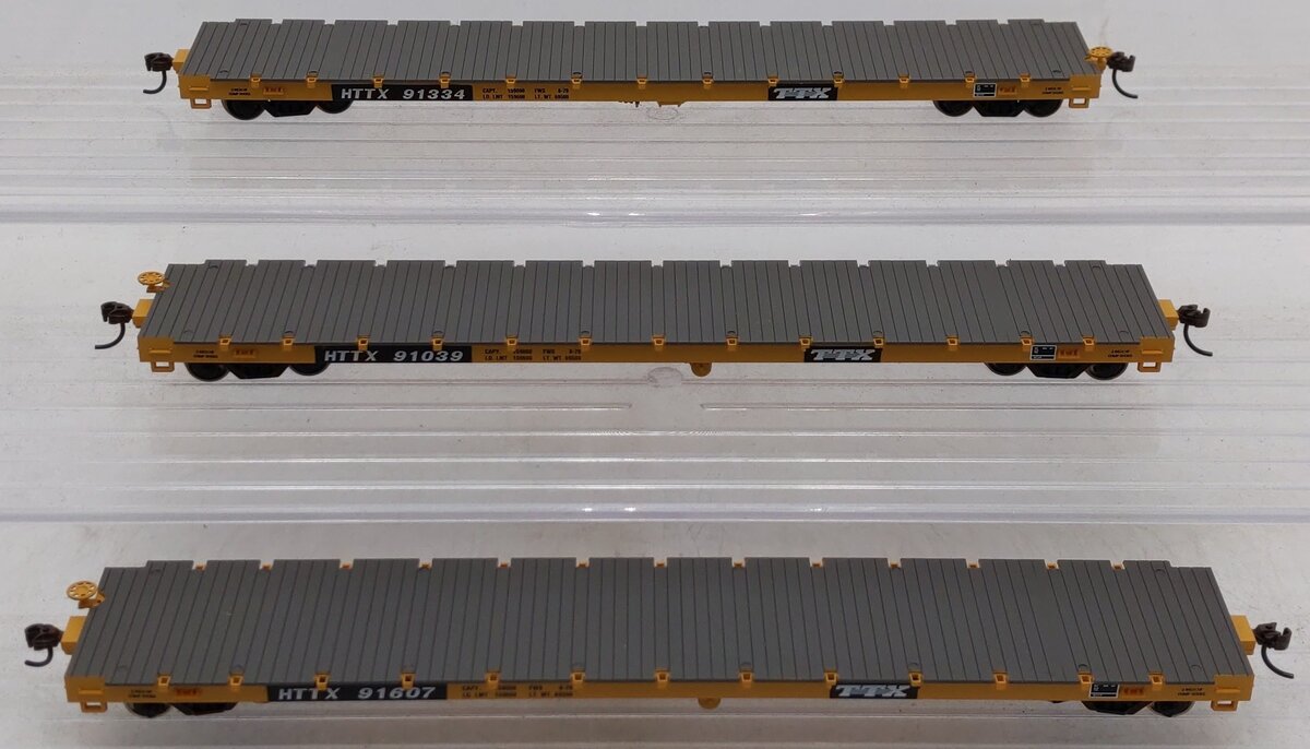 Athearn 98086 HO Scale TTX Corporation Flatcars (Set of 3) LN/Box