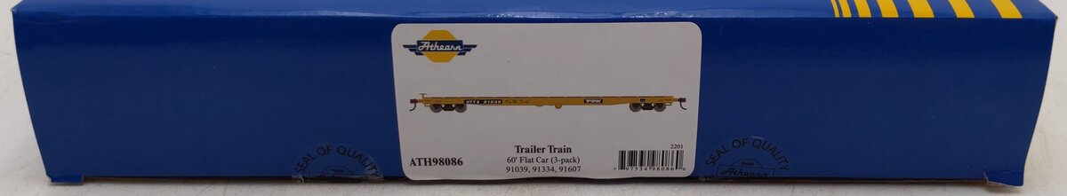 Athearn 98086 HO Scale TTX Corporation Flatcars (Set of 3) LN/Box