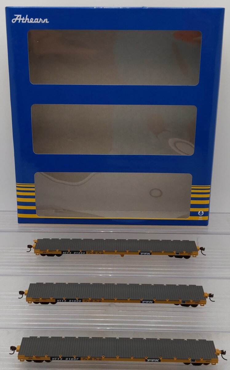 Athearn 98086 HO Scale TTX Corporation Flatcars (Set of 3) LN/Box