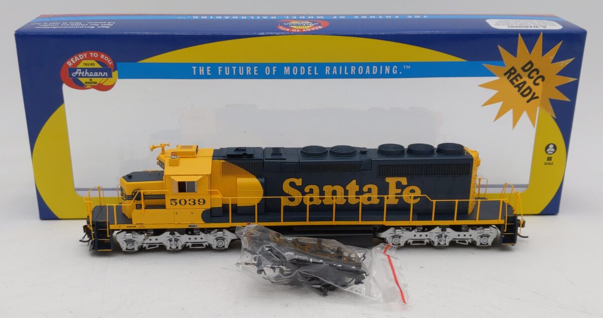 Athearn 98267 HO Scale Santa Fe SD40-2 Diesel Locomotive #5039 EX/Box