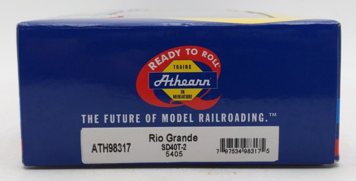 Athearn 98317 HO Scale Rio Grande SD40T-2 Diesel Locomotive #5405 EX/Box