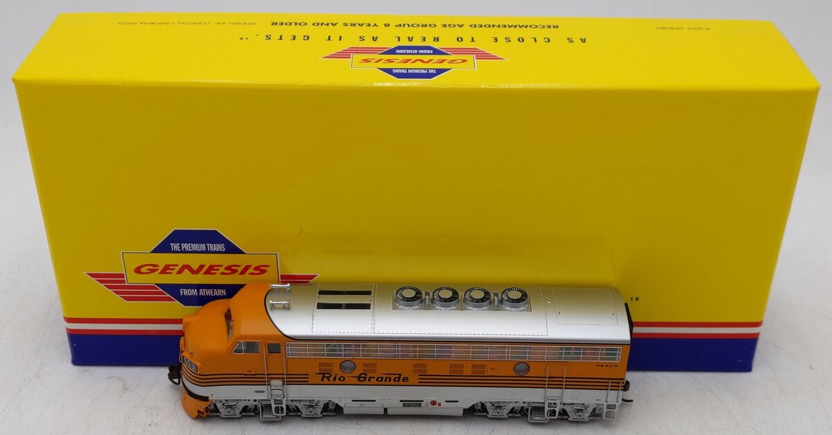 Athearn G2021 HO Scale D&RGW F-3A Diesel Locomotive #5531 EX/Box