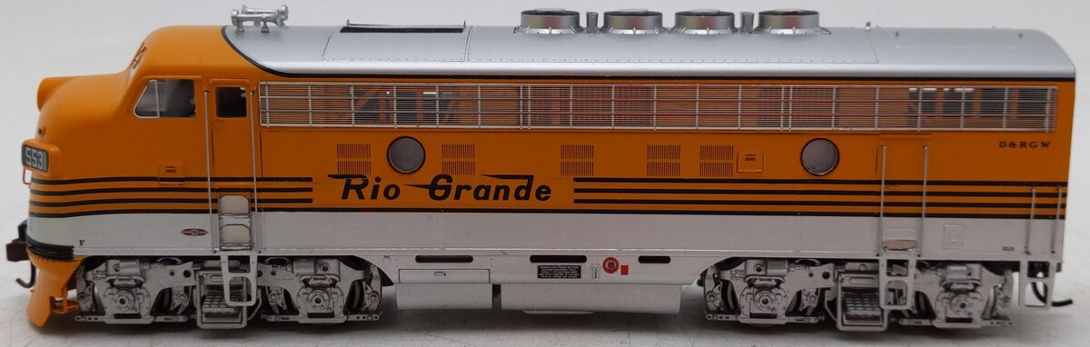 Athearn G2021 HO Scale D&RGW F-3A Diesel Locomotive #5531 EX/Box