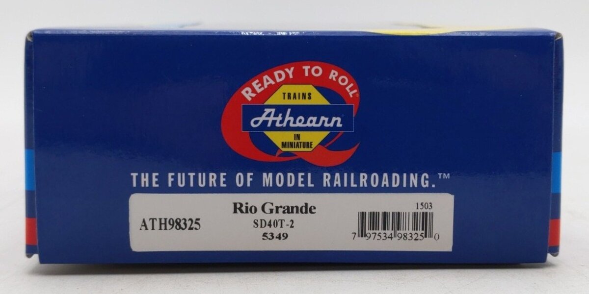 Athearn 98325 HO Denver & Rio Grande Western RTR SD40T-2 Diesel Locomotive #5349 EX/Box