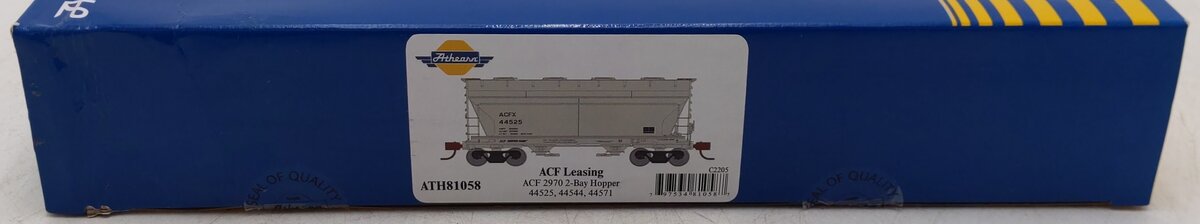 Athearn 81058 HO Scale ACFX Covered Hopper Cars (Set of 3) LN/Box
