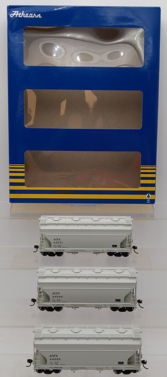 Athearn 81058 HO Scale ACFX Covered Hopper Cars (Set of 3) LN/Box