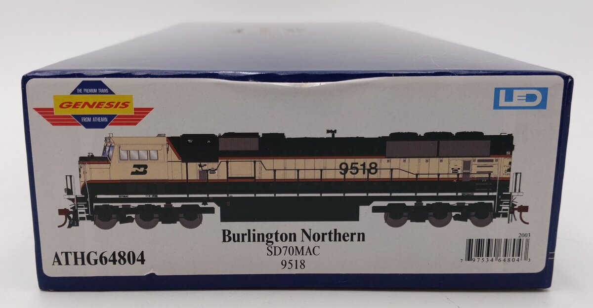 Athearn G64804 HO Scale Burlington Northern SD70MAC Diesel Locomotive #9518 NIB