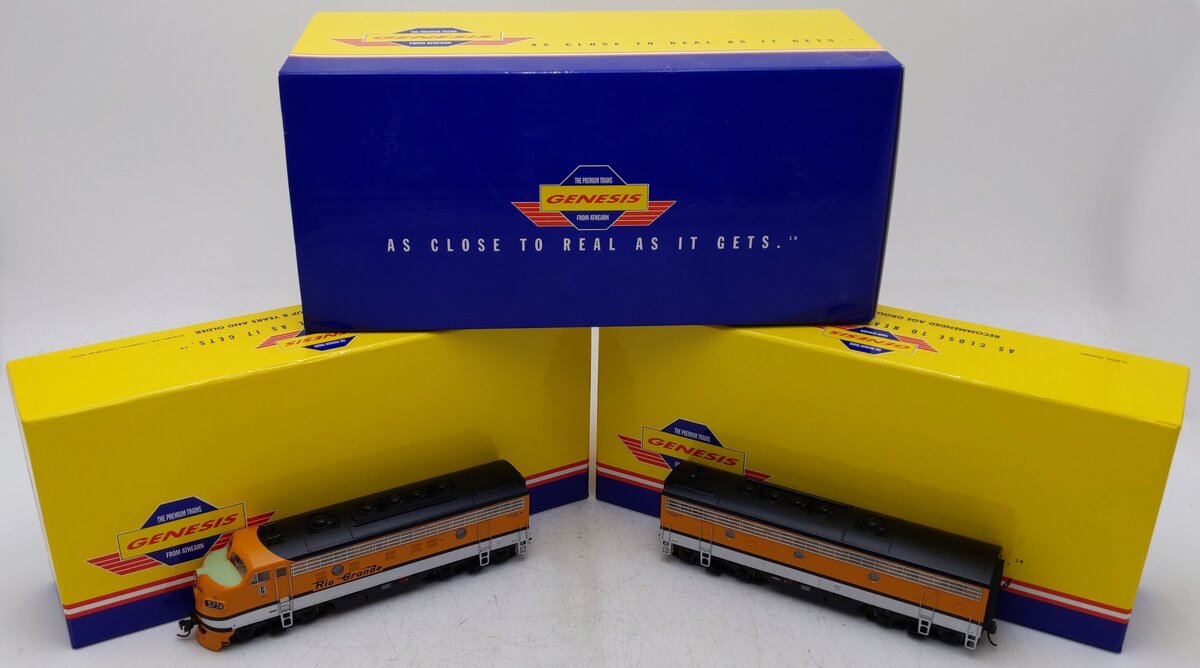 Athearn G3202 HO Scale D&RGW F-9A/B Diesel Locomotive Set EX/Box