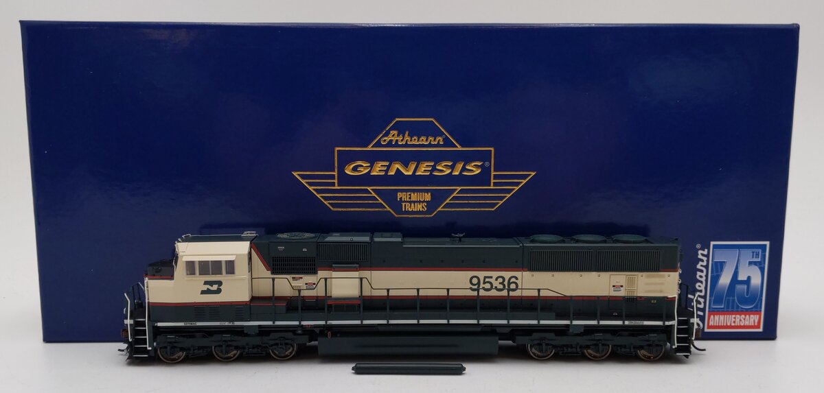 Athearn G64806 HO Scale Burlington Northern SD70MAC Diesel Locomotive #9536 EX/Box