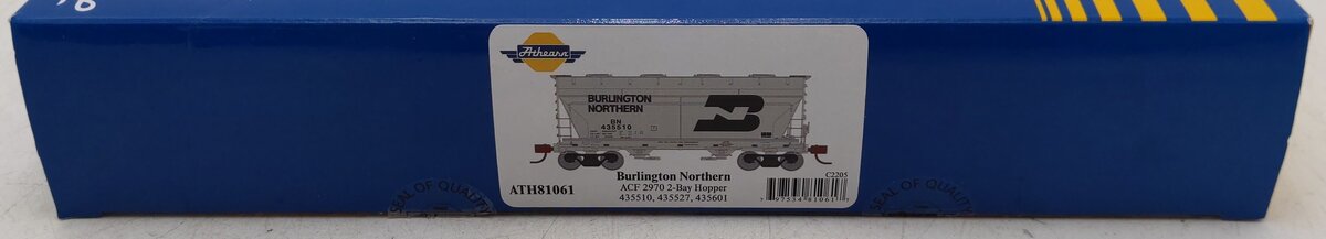 Athearn 81061 HO Scale Burlington Northern Covered Hoppers (Set of 3) LN/Box