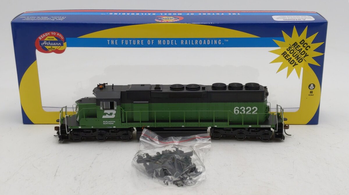 Athearn 98732 HO Scale Burlington Northern RTR SD40 Diesel Locomotive #6322 LN/Box