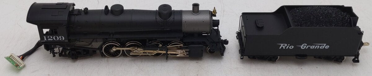 Athearn G9026 HO Scale D&RGW 2-8-2 Light Steam Loco & Tender #1209 EX/Box