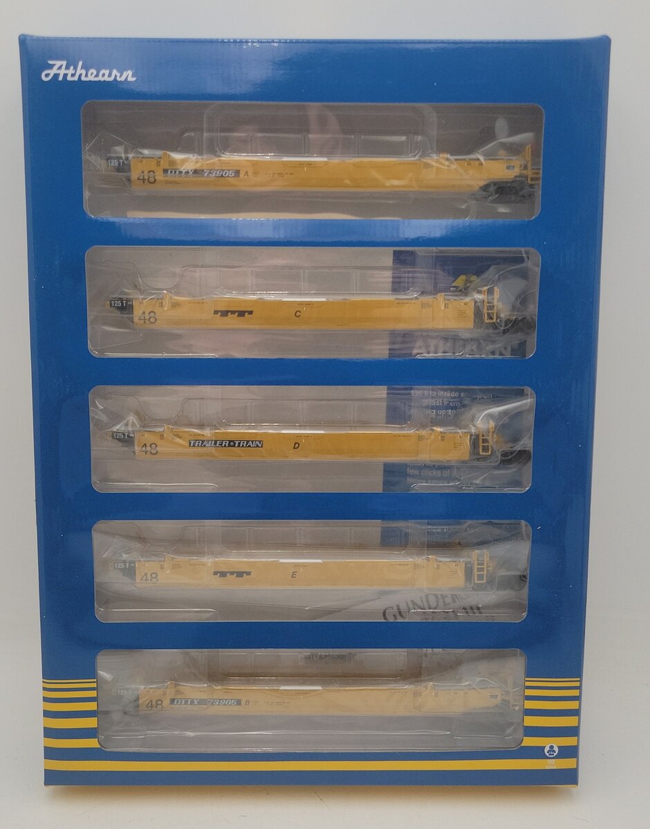 Athearn 98942 HO Maxi-III Well Cars, DTTX #73905 (5) MT/Box
