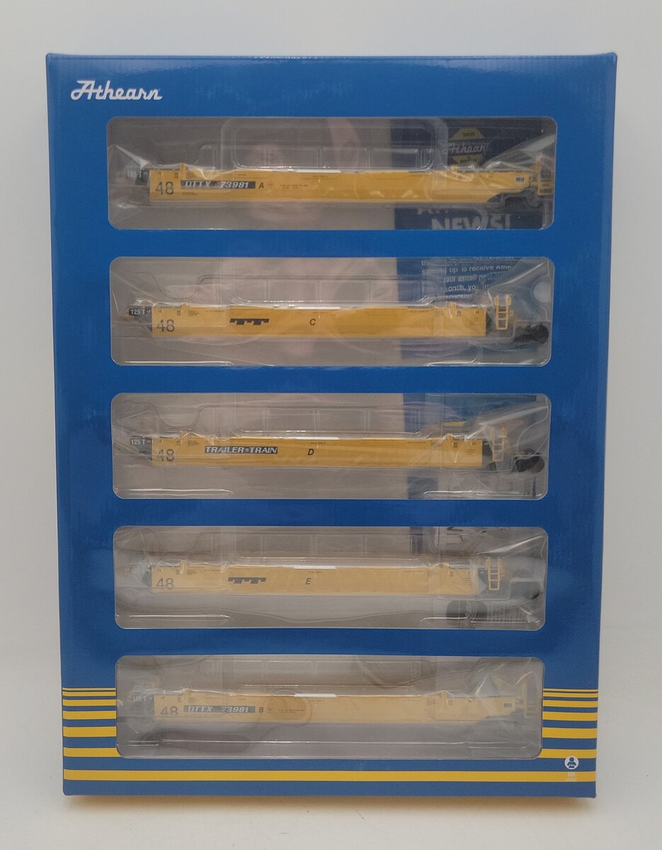 Athearn 98944 HO Maxi-III Well Cars, DTTX #73981 (5) MT/Box