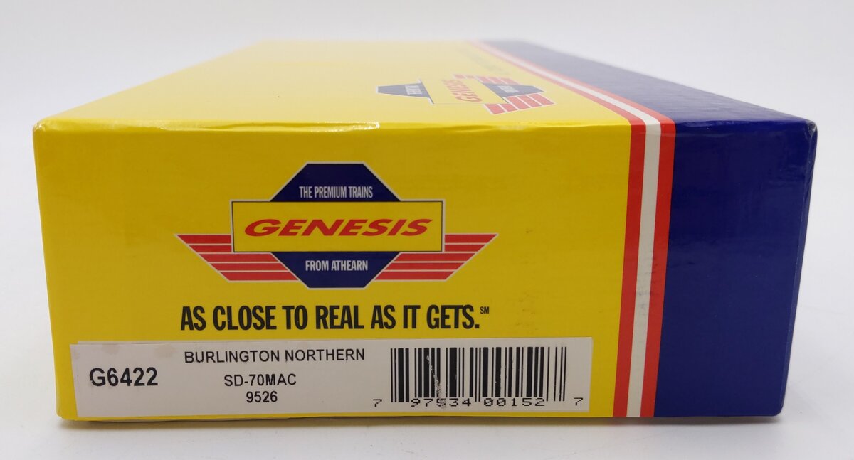 Athearn G6422 HO Scale Burlington Northern SD-70MAC Diesel Locomotive #9526 LN/Box