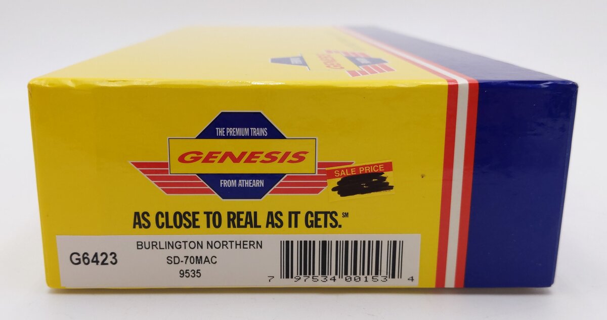 Athearn G6423 HO Burlington Northern SD-70MAC Diesel Engine #9535 EX/Box