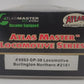 Atlas 8953 HO Burlington Northern GP-38 Locomotive #2161 EX/Box