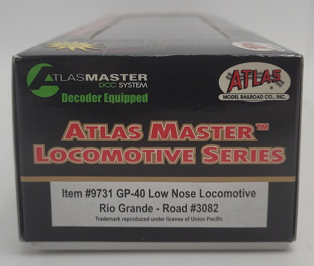 Atlas 9731 HO Scale Rio Grande GP-40 Low-Nose Diesel Locomotive #3082 EX/Box