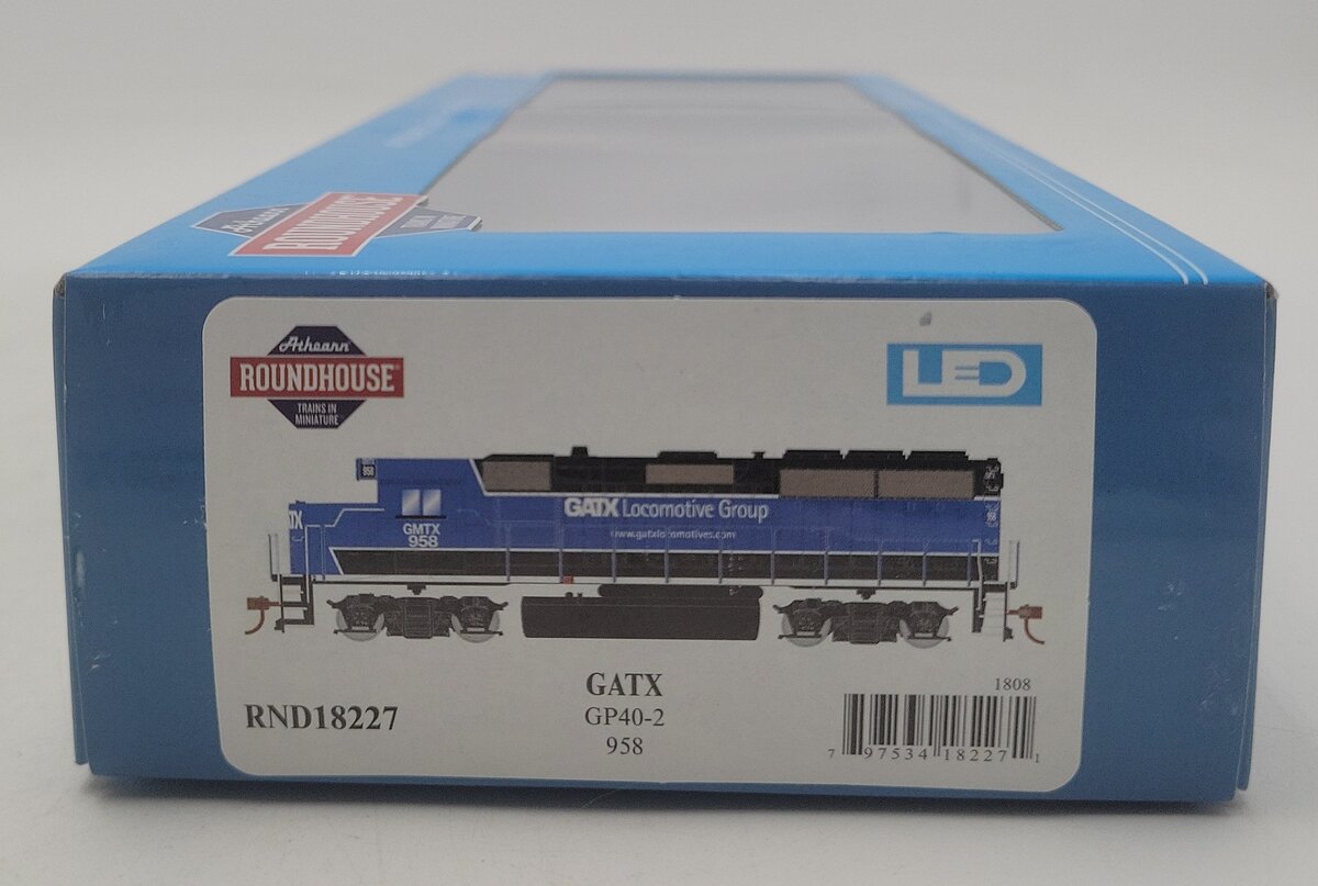Roundhouse 18227 HO GMTX GP40-2 Diesel Locomotive #958 LN/Box