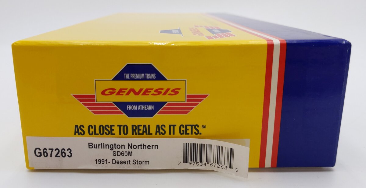 Athearn G67263 HO Scale BN "Desert Storm" SD60M Diesel Locomotive #1991 EX/Box