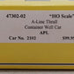 A-Line 47302-02 HO APL Thrall Container Well Car (5) EX/Box
