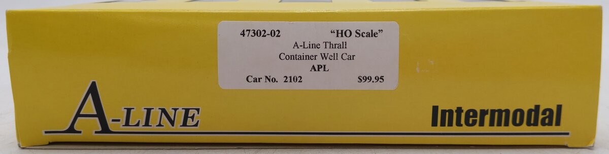 A-Line 47302-02 HO APL Thrall Container Well Car (5) EX/Box