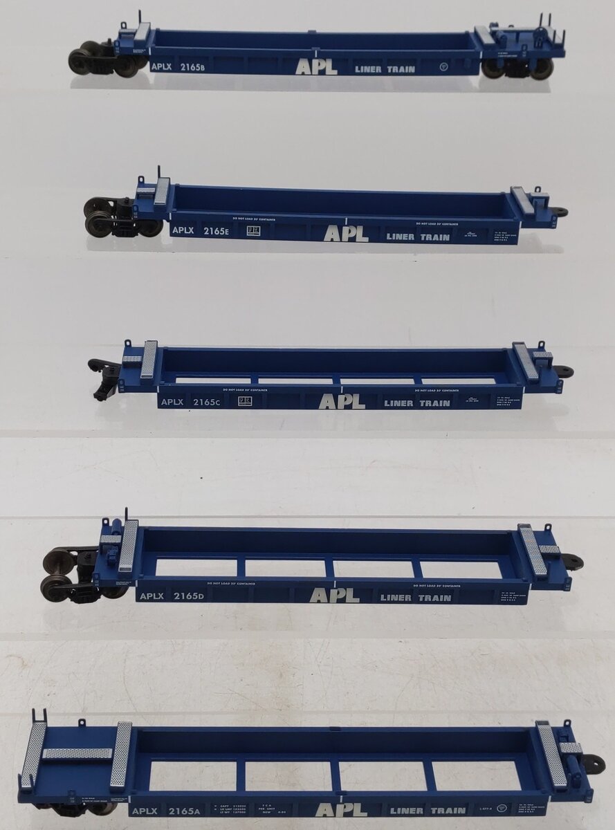 A-Line 47302-04 HO APL Thrall Container Well Car #2165 (5) EX/Box