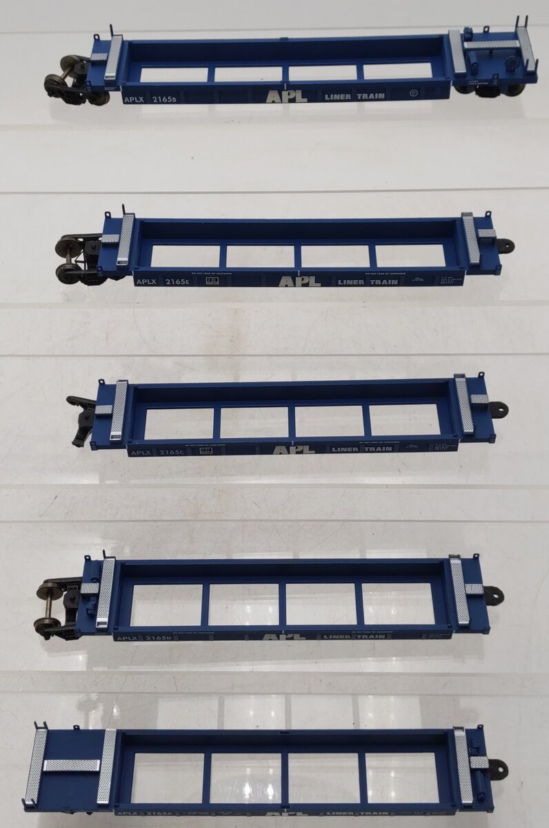 A-Line 47302-04 HO APL Thrall Container Well Car #2165 (5) EX/Box