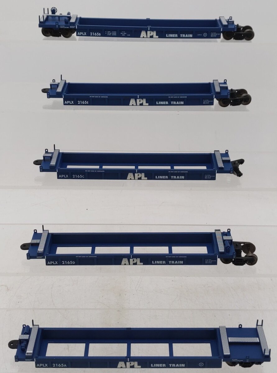 A-Line 47302-04 HO APL Thrall Container Well Car #2165 (5) EX/Box