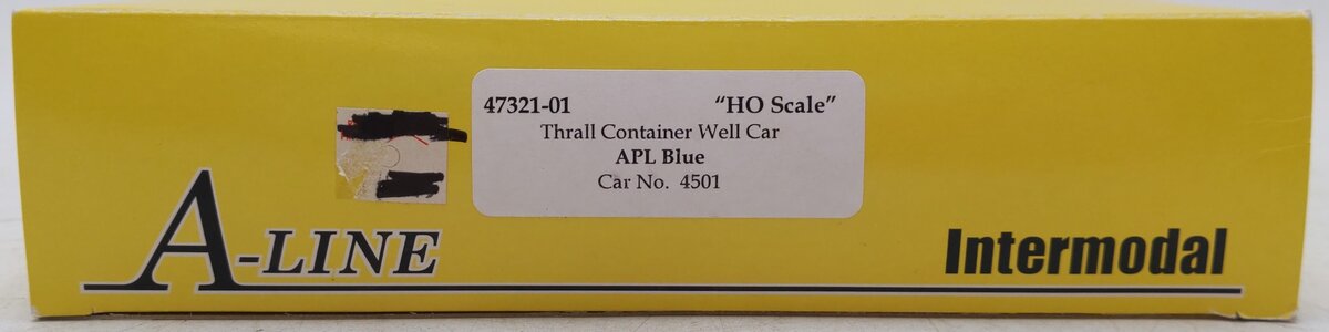 A-Line 47321-01 HO Scale APL Thrall Container Well Cars (Set of 5) EX/Box