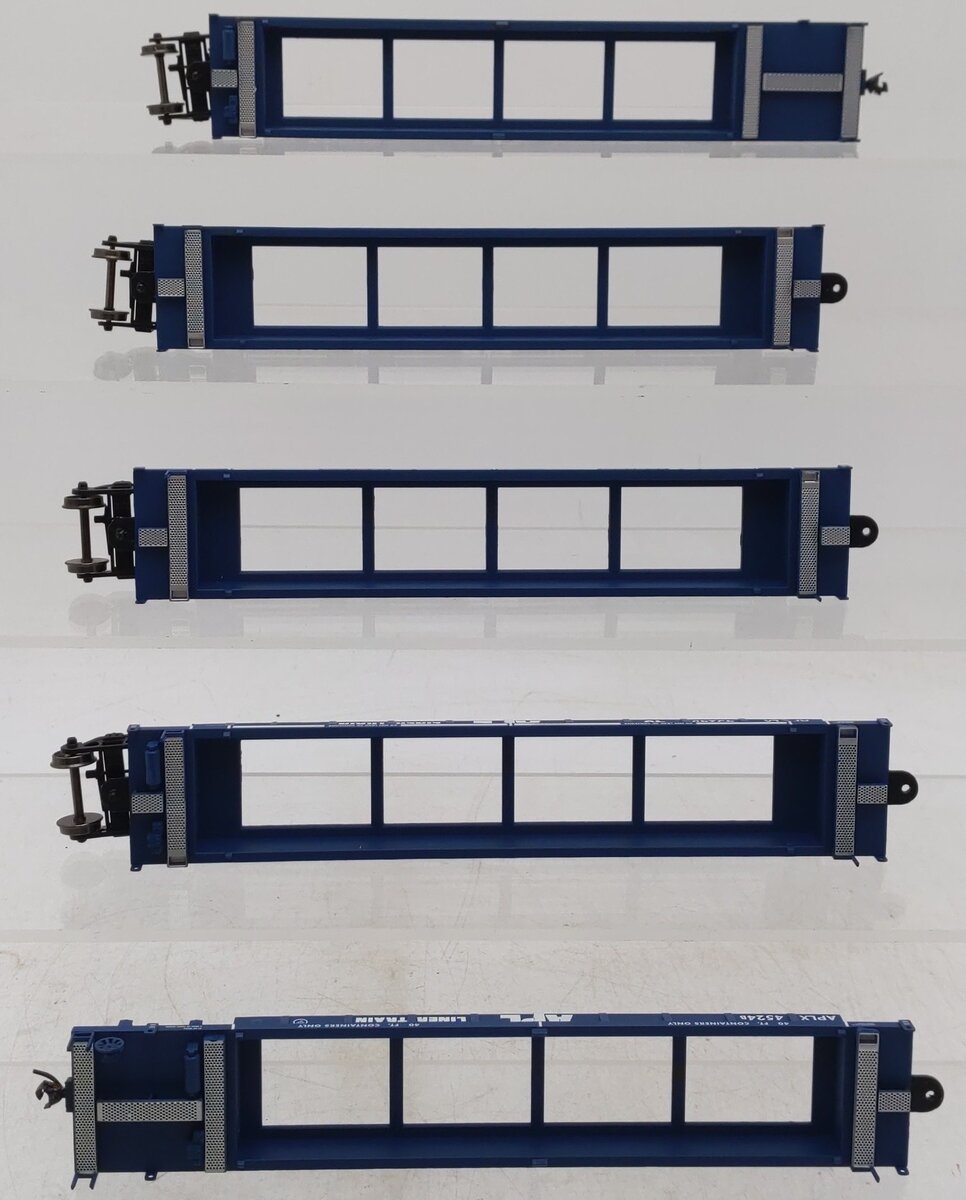 A-Line 47321-02 HO Scale APL Thrall Container Well Cars (Set of 5) EX/Box
