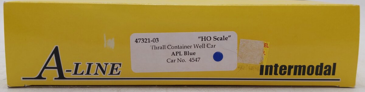 A-Line 47321-03 HO Scale APL Thrall Container Well Cars (Set of 5) EX/Box