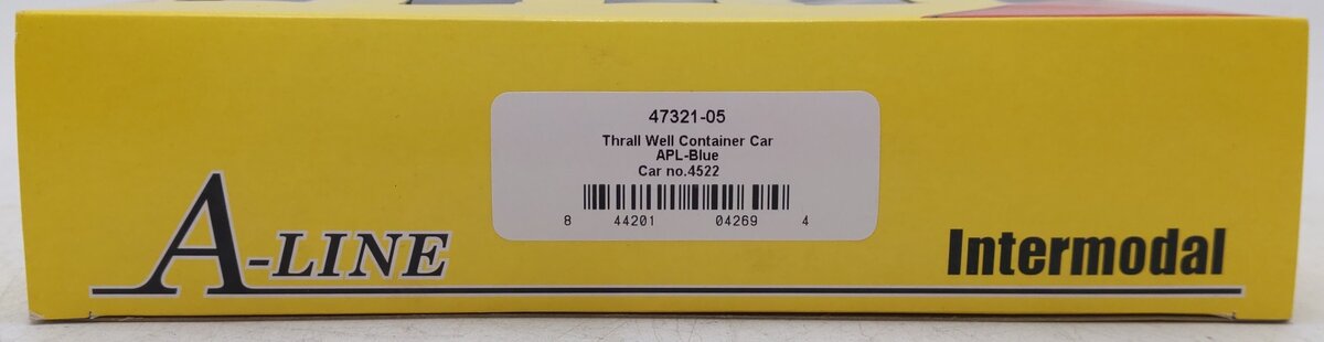 A-Line 47321-05 HO Scale APL Thrall Container Well Cars (Set of 5) EX/Box