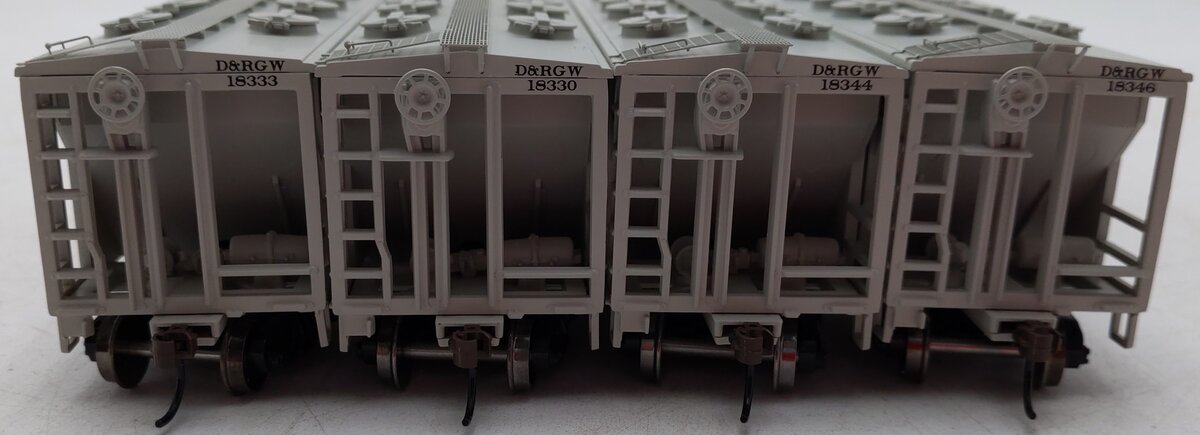 Roundhouse 2416 HO D&RGW PS-2 2003 2-Bay Covered Hopper (Pack of 4) LN/Box
